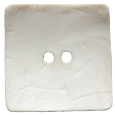 Button 410044 Ivory Square 60mm
