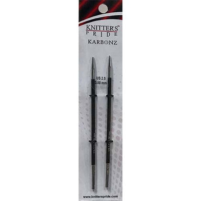 Circular Needle Tips Karbonz 3.00mm Regular 4.5"