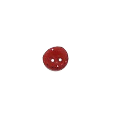 SB027RGXXS Red Glitter Simple Button XX small