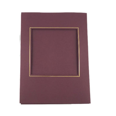 Framing Card Rectangle Burgundy 2 - FC7707