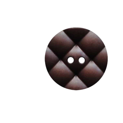 Button 317839 Pillow-Shaped Surface Brown 18mm