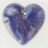 Beads 12099 Heart Quartz Purple