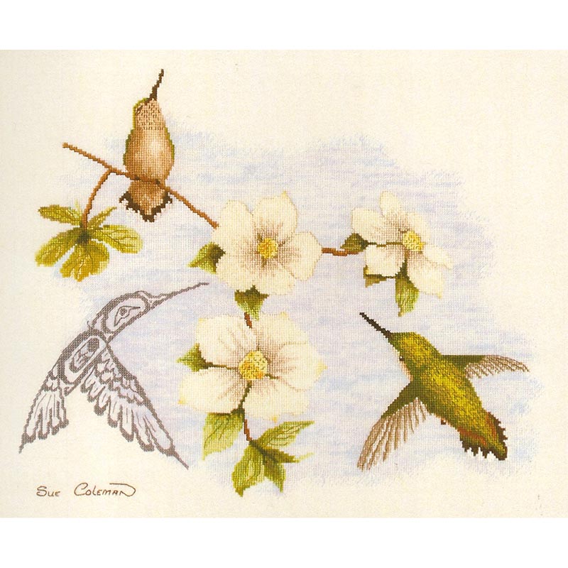 Sue Coleman 7343 Dogwood & Hummingbird