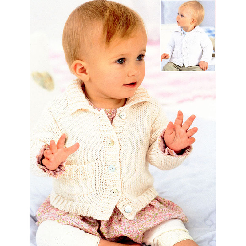 Sirdar 1235 White Whispers Cardigan