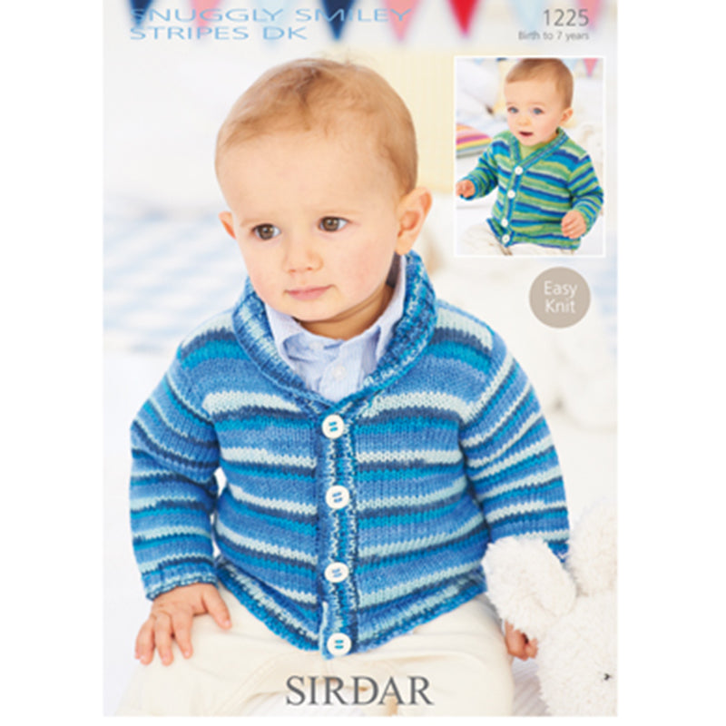 Sirdar 1225 Smiley Stripes Cardigan