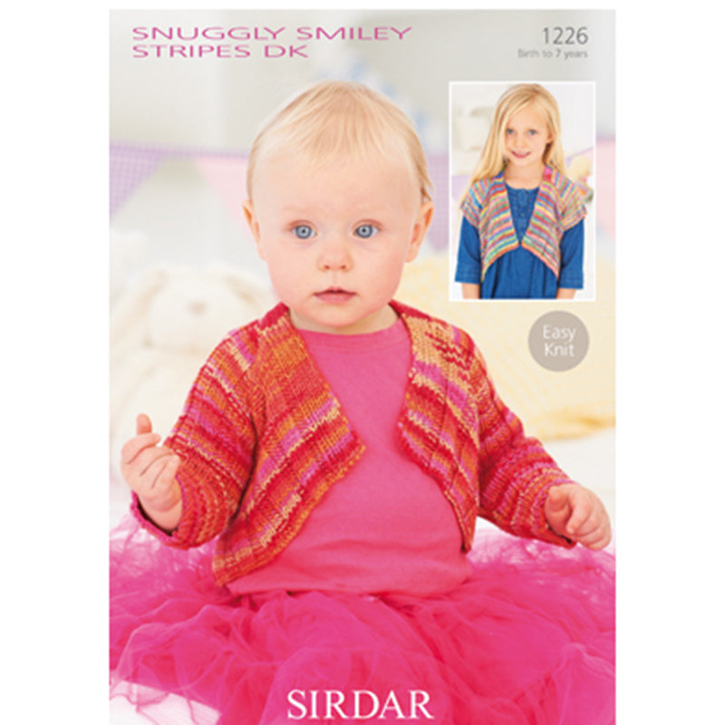 Sirdar 1226 Smiley Stripes Shrug