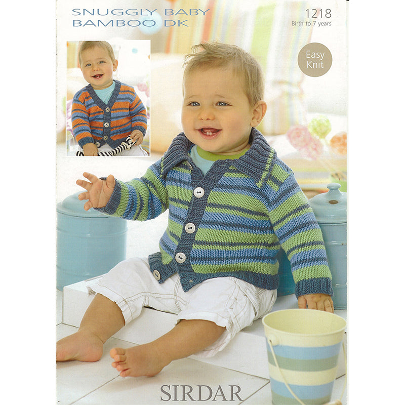 Sirdar 1218 Baby Bamboo Cardigan