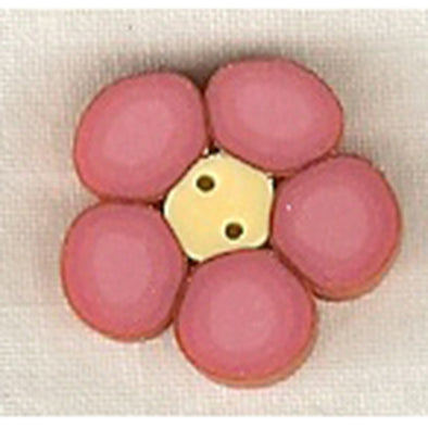 Just Another Button Company 2221.S Pink Flower Small
