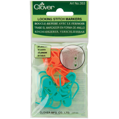 Stitch Markers Clover  353 Lock Ring