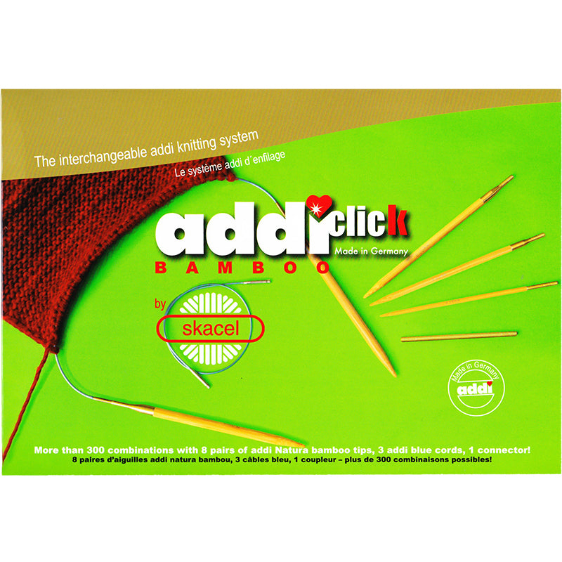 Circular Needle Gift Set AddiClick  Bamboo 5"