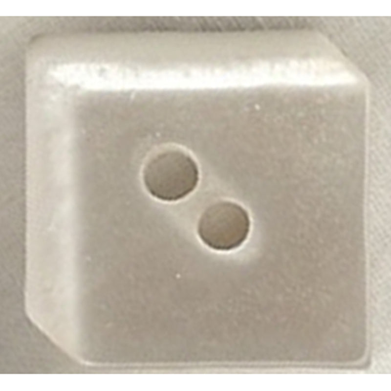 Button 057120 Off White Square Shape 12mm