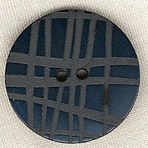 Button 557706 Blue Grey Strips 22mm