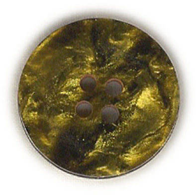 Button 763628 Yellow Black Marble 22mm