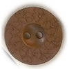 Button 721436 Brown Floral 18mm