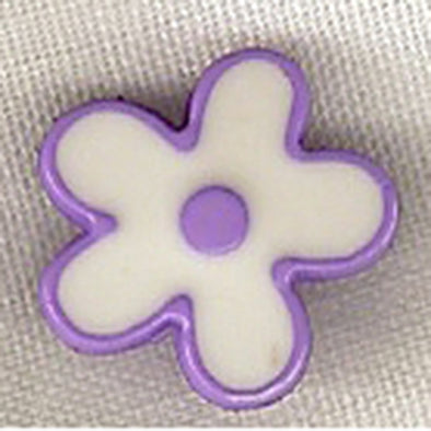 Button 952657 Purple Flower Shape 13mm