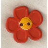 Button 707009/18 Orange Daisy 18mm