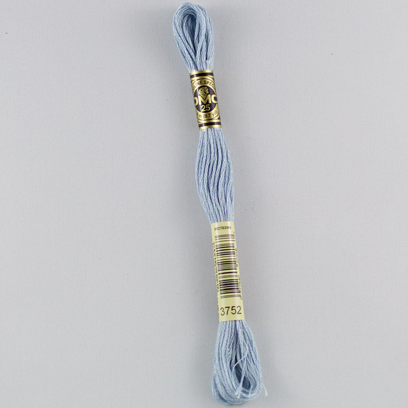 DMC Floss 3752 Antique Blue Very Light