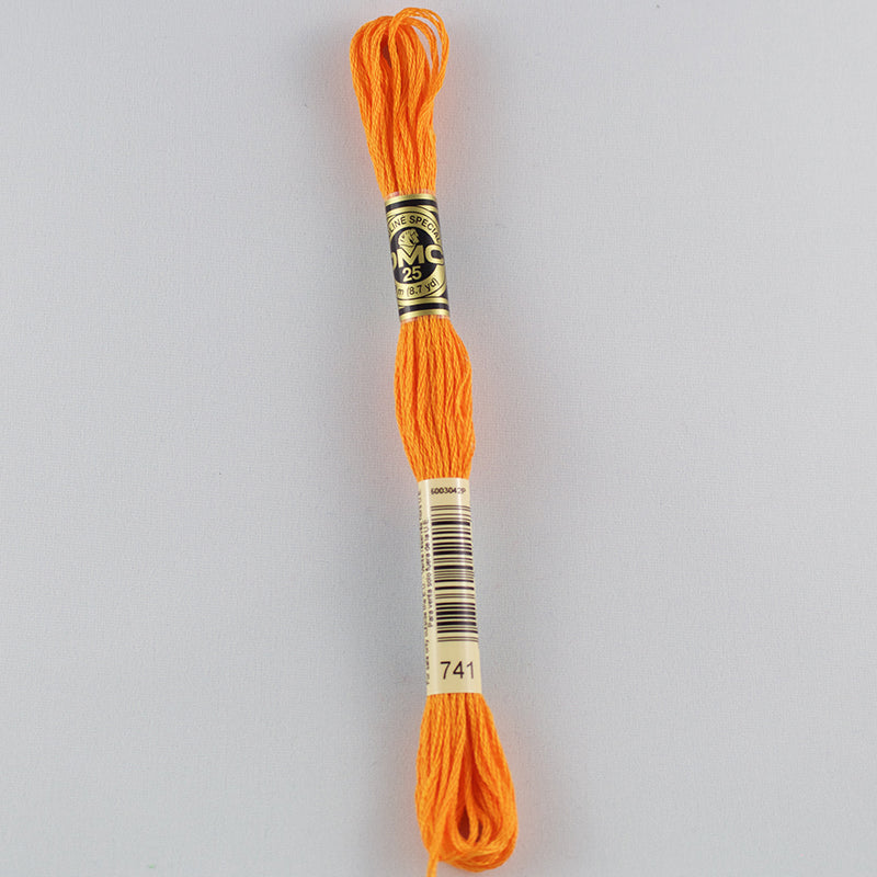 DMC Floss  741 Tangerine Medium