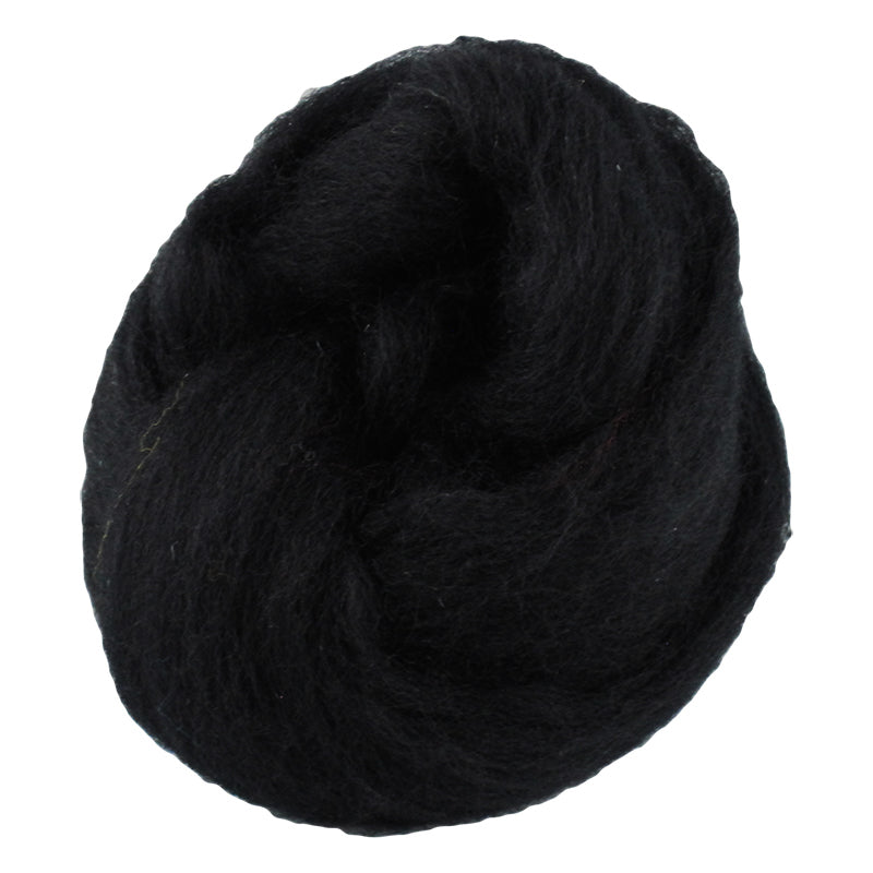 Corriedale Fibre 014 Liquorice