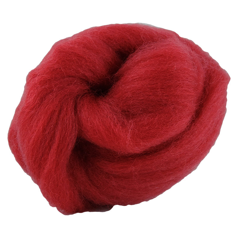 Corriedale Fibre 012 Strawberry