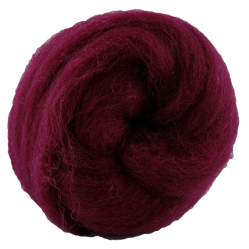 Corriedale Fibre 047 Raspberry