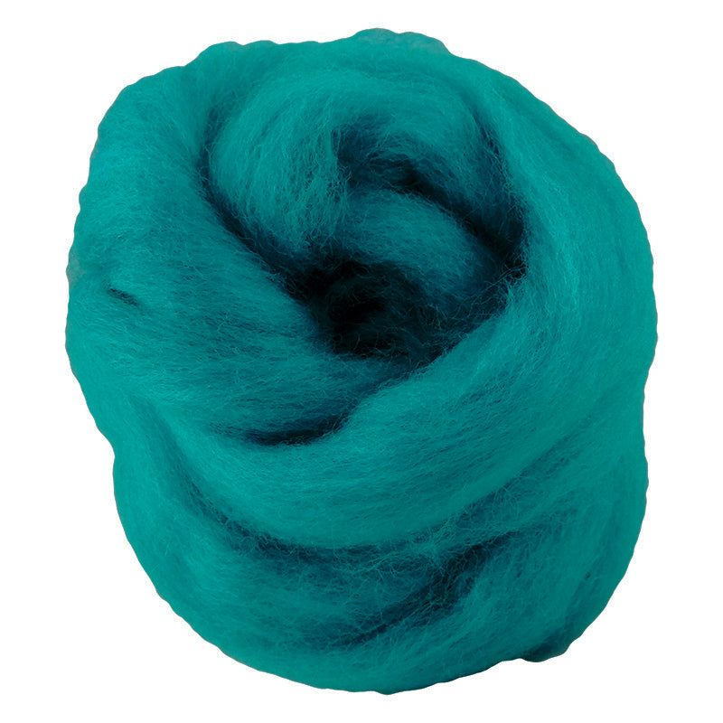 Corriedale Fibre 026 Turquoise