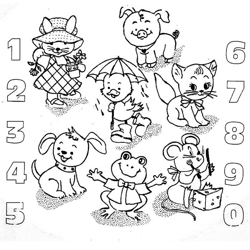 Aunt Martha's 3927 Kids Number Sample