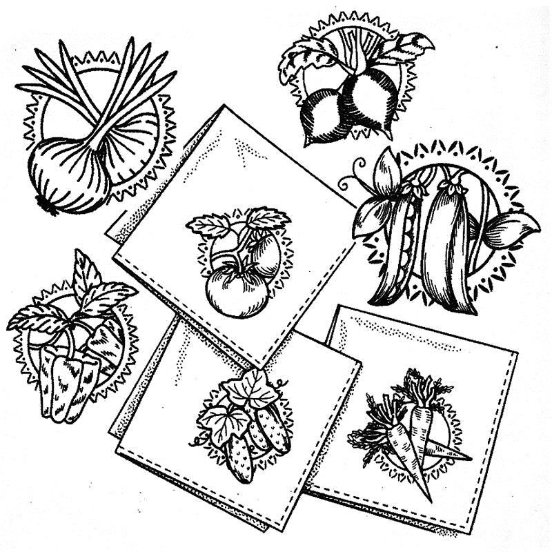 Aunt Martha's 3286 Vegetable Motifs