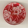 Button 603397EB Red Rose 20mm