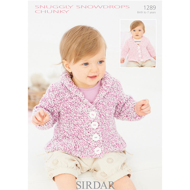 Sirdar 1289 Snowdrops Cardigan Chunky