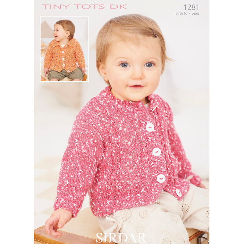 Sirdar 1281 Tiny Tots  Cardigan