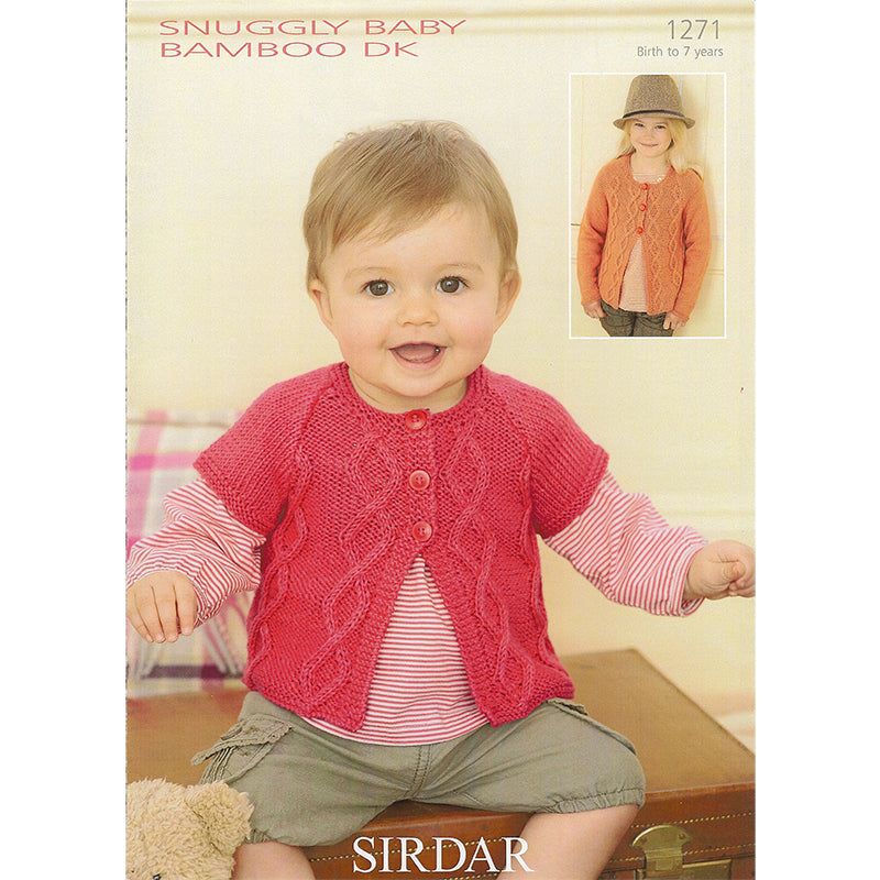 Sirdar 1271 Baby Bamboo Cardigans