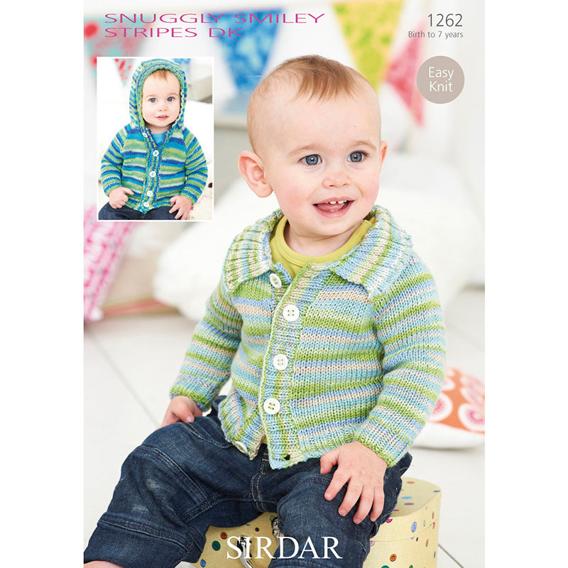 Sirdar 1262 Smiley Stripe Cardigan