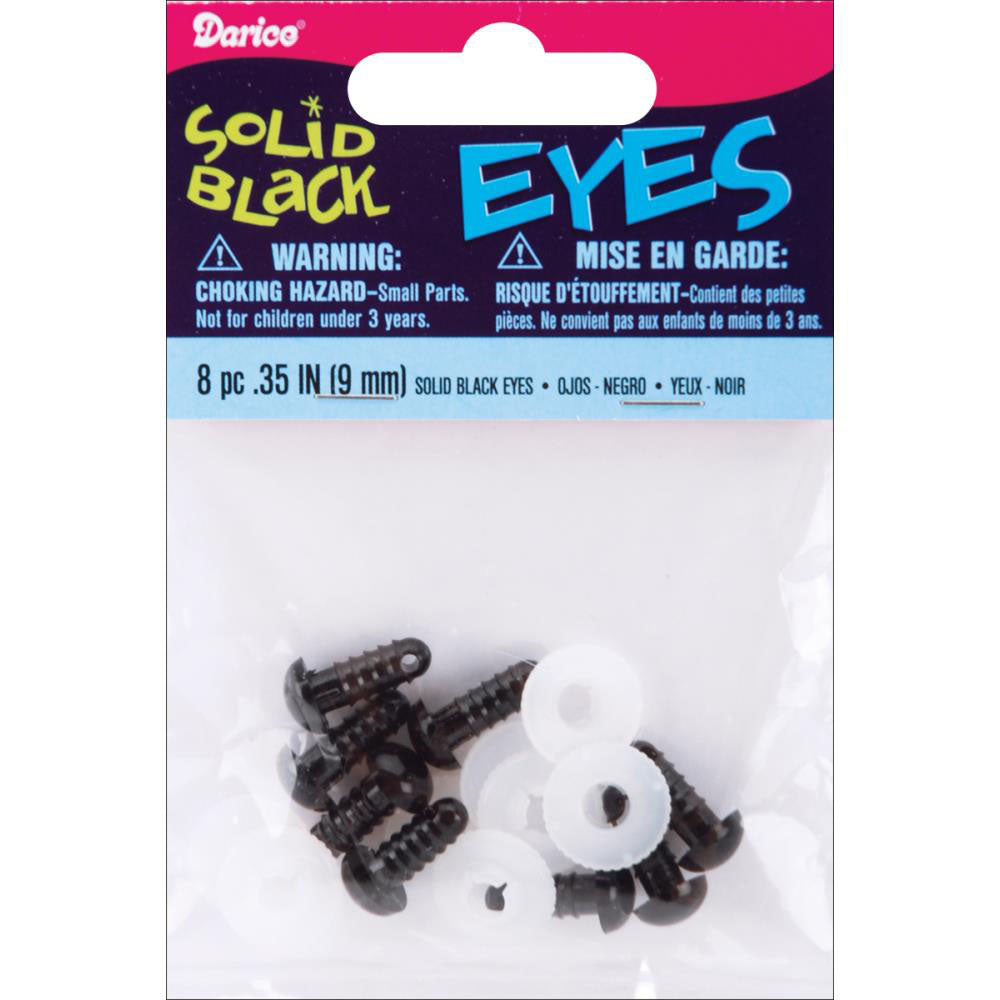 Eyes Shank  9mm Black DIY420