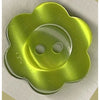 Button  STBCF1 Flower Lime 23mm