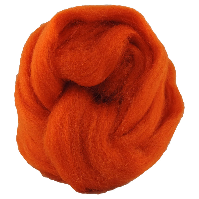 Corriedale Fibre 024 Orange