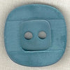 Button 370533 Blue Square 25mm