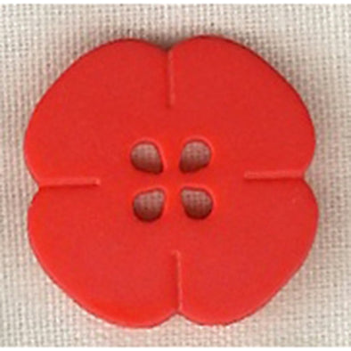 Button 261179 Poppy 20mm