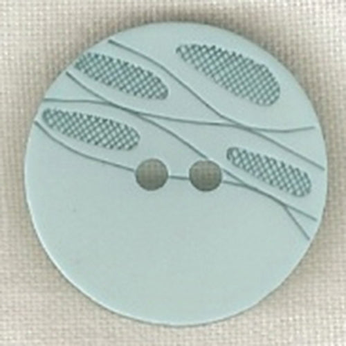 Button 330737 Blue Light Wheat Design 20mm