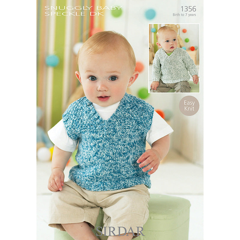 Sirdar 1356 Snuggly Speckle Cardigan & Vest