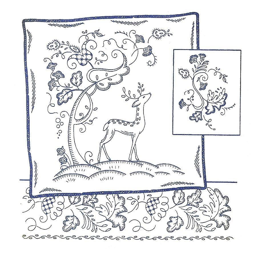 Aunt Martha's 4018 Woodland Embroidery