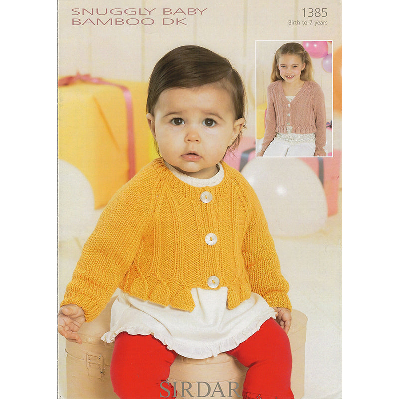 Sirdar 1385 Baby Bamboo Cardigan