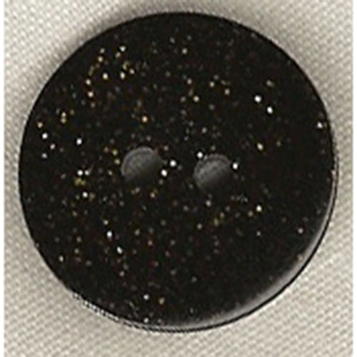 Button 101869F Black Sparkle 20mm