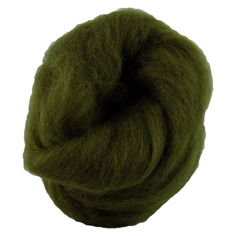 Corriedale Fibre 038 Olive