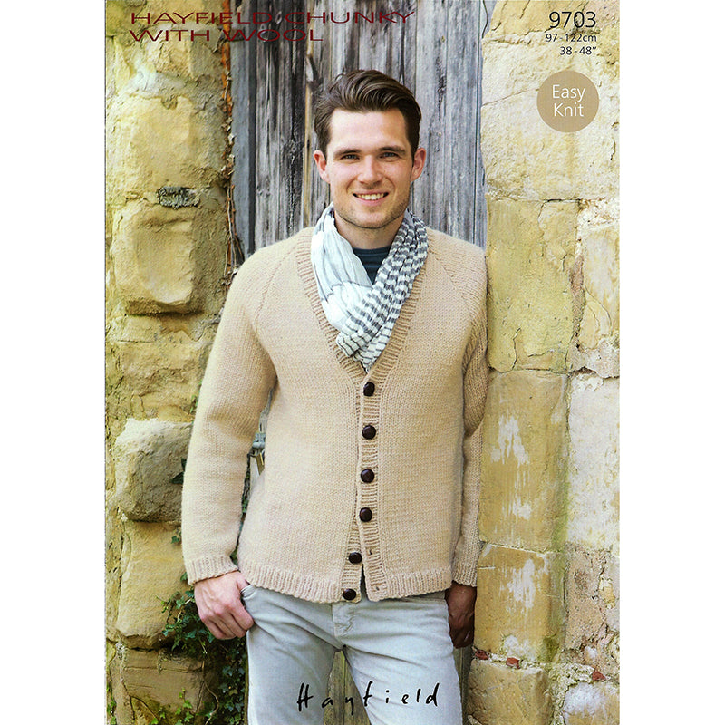 HAYFIELD 9703 Chunky With Wool Cardigan