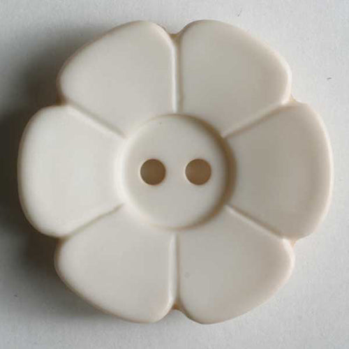 Button 112421 Daisy Off White 15mm