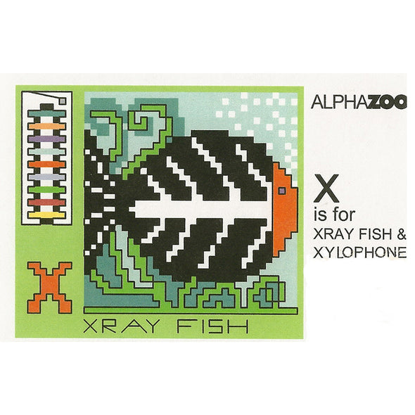 Amy Bruecken Designs AZX X is for Xray, Fish and  Xylophone