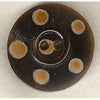 Button 9800720 Black with Tan Spot 25mm