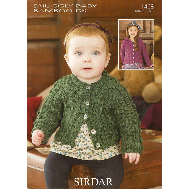 Sirdar 1468 Snuggly Cable Rnd Neck Cardigan