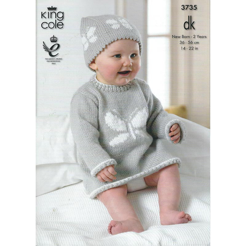 King Cole 3735 DK Sweater Butterfly